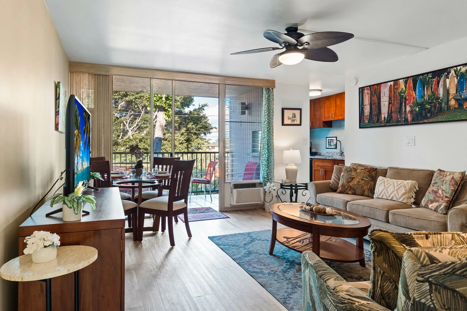 living room at our Wailea Ekolu Condos